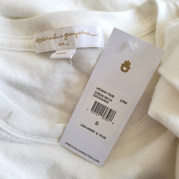 Spiritual Gangster Love Savasana Pullover Sweatshirt NWT Small - Picture 9 of 11